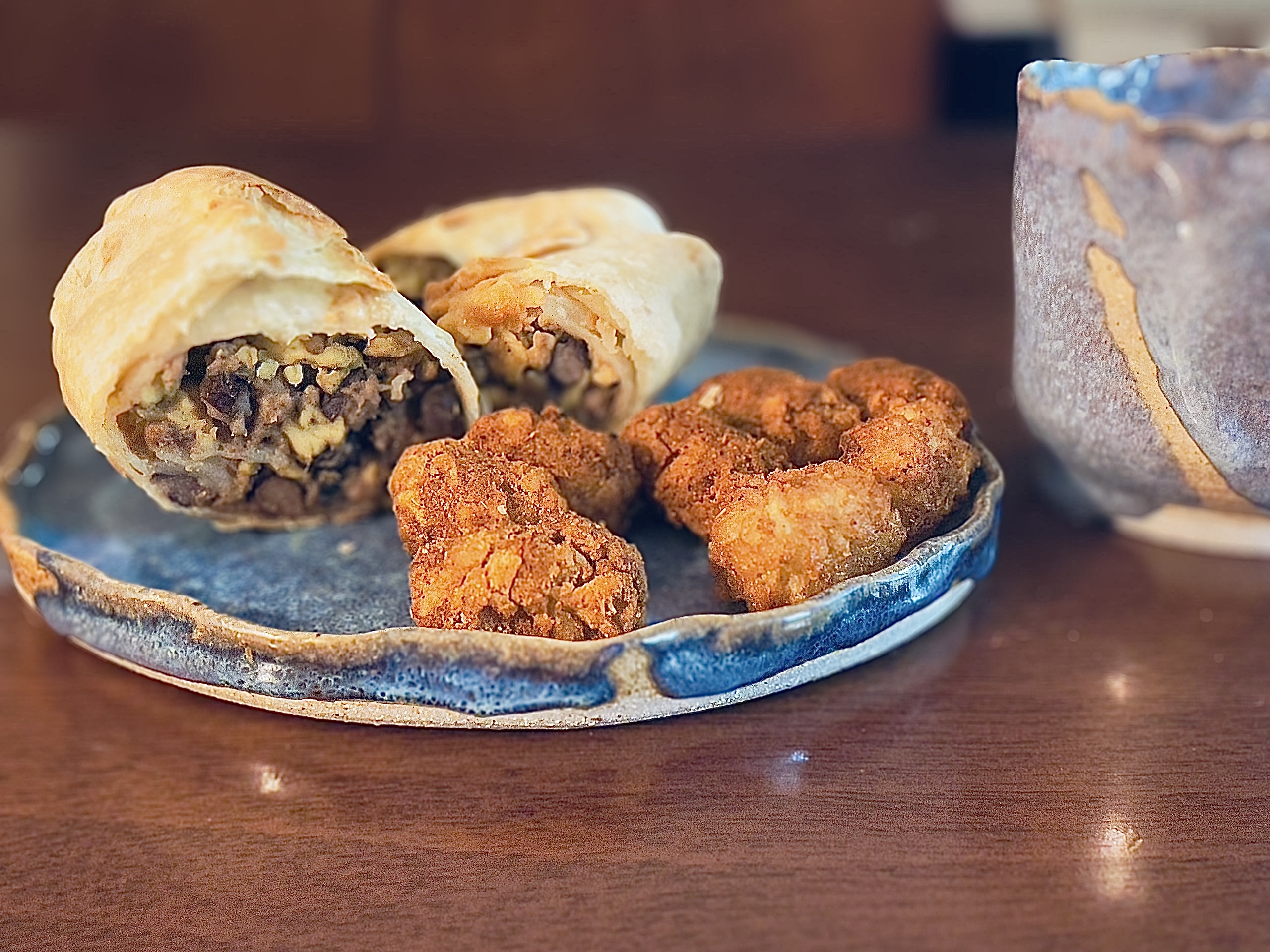 Deadpool's Vegan Breakfast Chimichangas - Baking Breakfast with nerds